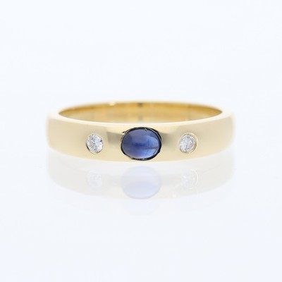 Gypsy Ring Brillanten Diamanten Saphir 750 Gold 18 Karat Deta Schmuck Top Preis