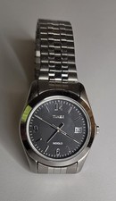 Banda flexible Timex Indiglo WR30M CR2016 Cell Stain inoxidable clásico para hombre - murciélago nuevo