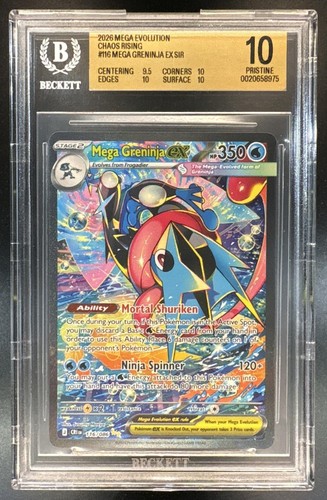 2026 Pokemon Chaos Rising Greninja ex #116/086 Special Illustration Rare BGS 10
