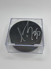 Louis Domingue Signed Hockey Puck Arizona Coyotes - No COA - Inglasco