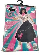 Poodle Skirt PINK Adult Size 14/16 Retro Costume Flirty 50s Look Fun Vintage Sty