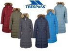 Trespass Audrey Long Hooded Womens Ladies Waterproof Parka Coat Padded Jacket