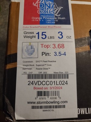 Storm DNA Coil Bowling Ball 15 lb -New- | eBay