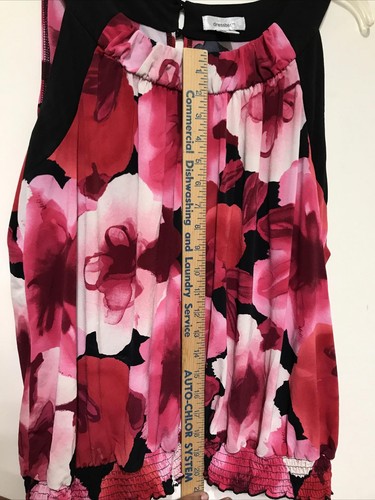 Dress Barn Women’s 2x Stretch, Sleeveless Blouse Top Floral Print. Flowers - Picture 5 of 8