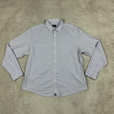 UNTUCKit Shirt Mens Extra Large Blue Gingham Long Sleeve Stretch Button Down