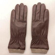 Size 7 1/2 PU Winter Dress Gloves With Knit Lining