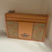 Coach COACH Card Case Mini Skinny ID Case Signature