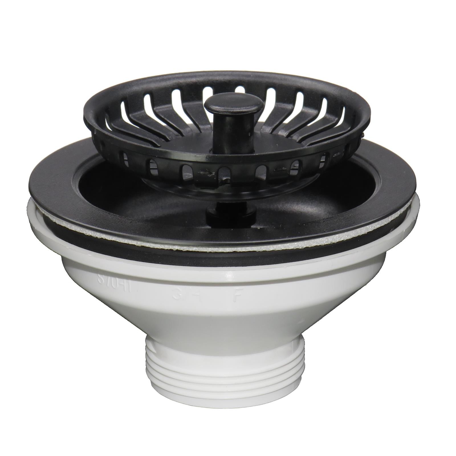 B&Q - Sw3Mb Matt Black Kitchen Sink Basket Strainer Waste - Image 2