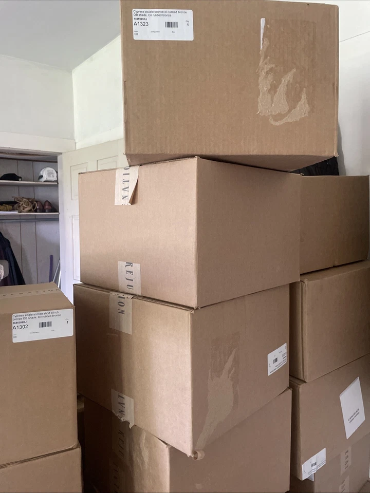 Rejuvenation Cypress Double Sconce Short Oil Rub Bronze - Image 2 of 3