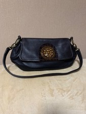 Elegant Madeleine leather shoulder bag, made ...