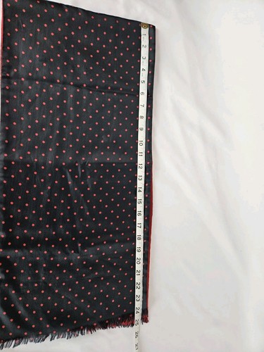 VTG! PRINCETON UNIVERSITY Store Exclusive Silk Wool Scarf Navy & Red Polka Dot - Picture 4 of 5