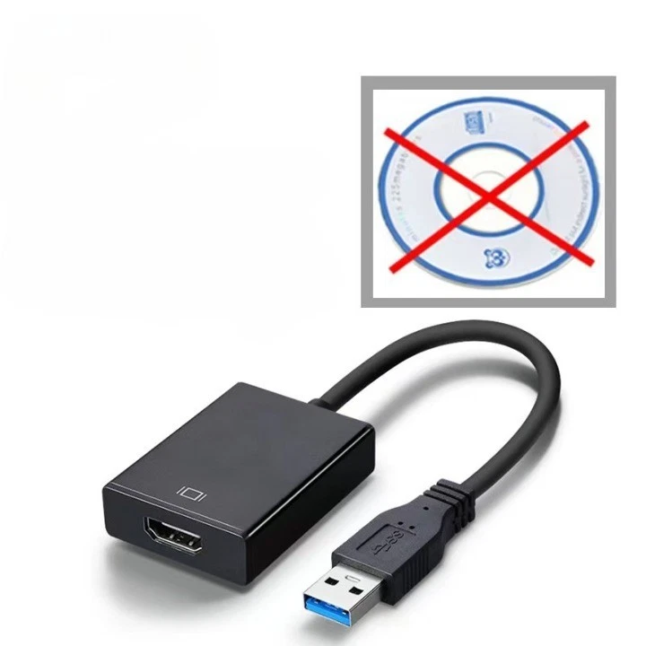 Vidéo Adaptateur USB Type A vers HDMI 1080P Sans Pilote Prise en charge audio - Photo 2/4