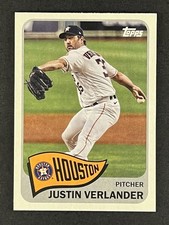 Justin Verlander 2021 Topps - 1965 Topps Redux #T65-25 Houston Astros