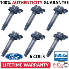 x6 OEM GENUINE FOMOCO Ignition Coils For 2016-20 Ford Lincoln V6, 7T4E-12A375-GA