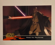 Topps Revenge of the Sith Star Wars #49 Mace Windu Vs. Palpatine Sidious NM-MT