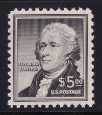 1956 Alexander Hamilton Sc 1053 XF MNH full OG $5.00 single CV $47.50 (AY2
