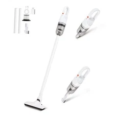Handheld Vacuum Cleaner, 6-in-1 Lightweight Stick Vacuum White Cordless Modern