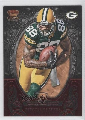 2012 Panini Crown Royale Pivotal Players Red 80/100 Jermichael Finley #16 6k8