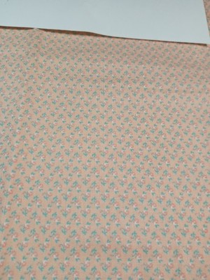 Concord Fabrics by Joan Kessler Peach Background Small Print 1 Yard x 42''