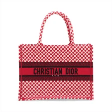 Christian Dior Book Tote Medium canvas Tote bag Red
