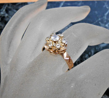 Bague En Argent Sterling 925 Avec Zircons Forme Vague - Taille 58/59