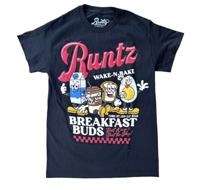 Runtz Breakfast Buds Graphic Print Tee 324-40602 Men's Size Large