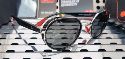 Ray Ban RB3703M F00771 FERRARI Sunglasses Silver+Black w/ Dark