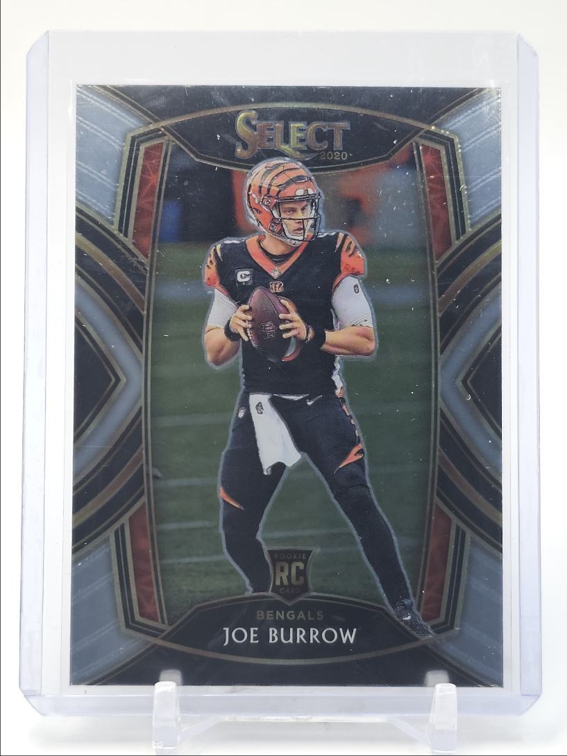JOE BURROW 2020 SELECT CLUB LEVEL ROOKIE FOOTBALL BASE BENGALS RC Q6029