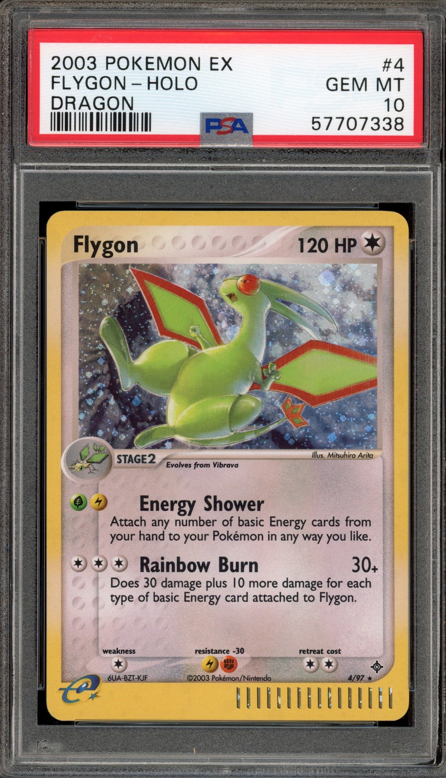 Pokemon Flygon EX Dragon Holo Rare #4 PSA 10 Gem Mint