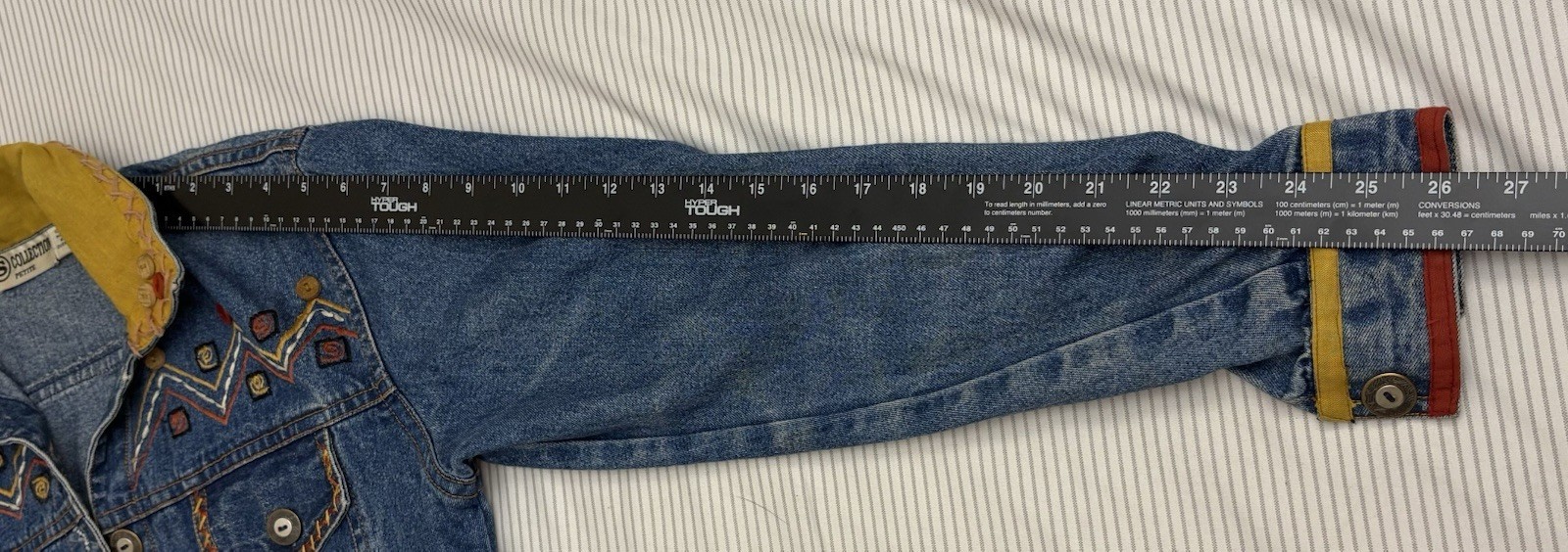 S Collection Denim Jacket With Button Accents Sou… - image 8