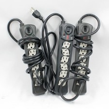 3PACK APC P6B Essential SurgeArrest 6-Outlet Surge Protector Power Strip