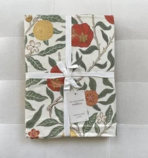 Williams Sonoma MORRIS & CO. FRUIT Tablecloth 70”x 108” NWT