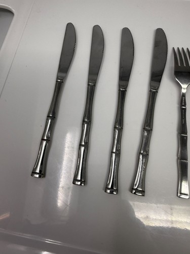 Sumatra Bamboo Stainless Flatware Northland Oneida Imperial Mixed Lot 10 Pieces - Picture 6 of 11