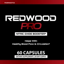 Redwood Pro - Blood Flow & Circulations Support Supplement -60 Capsules Official