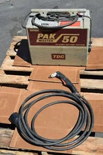 THERMAL DYNAMICS MASTER PAK 50 PLASMA CUTTING SYSTEM 1/2" CAP 90° TORCH GUARANTE