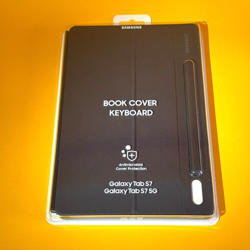 NEW SEALED Samsung Galaxy Tab (S7/S7 5G) Book Cover KEYBOARD, EF-DT870UBEGUJ