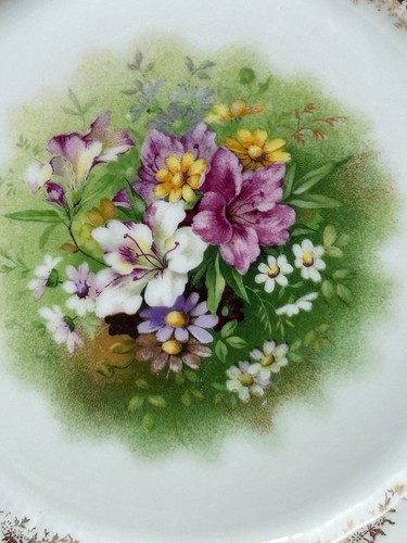 C T Altwasser Carl Tielsch C.T. Germany 8-3/8" Scalloped Plate Dish Flowers - Picture 4 of 7