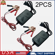 2pcs Car Battery Charger Maintainer 12v Trickle Rv For Motorcycle Truck Atv Auto 2pcs Car Battery Charger Maintainer 12v Trickle Rv For Motorcycle Truck Atv Auto