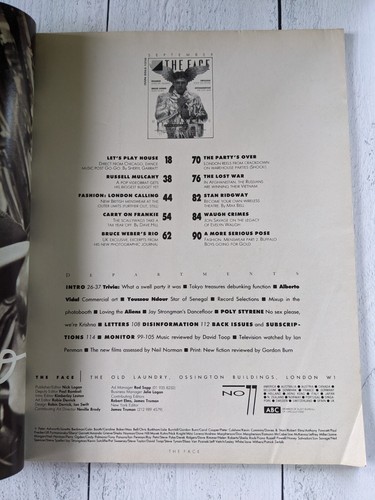 THE FACE MAGAZIN #77 1986 CHICAGO HOUSE BRUCE WEBER FRANKIE GOES TO HOLLYWOOD - Bild 3 von 4