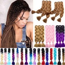 24" Long Christmas Jumbo Braiding Hair Extensions For Crochet Twist Braids US5