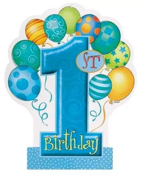 1st birthday balloons heat transfer iron on not embroidered 2.5 inch 1pc USA new