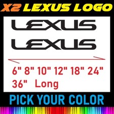 x2 6" 8" 12" 24" 36" LEXUS Vinyl Window Baner, Bumper, Tail Decal Car Sticker