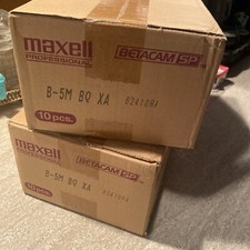 2- 10pc Maxell B-5M BQ XA Betacam SP Tapes Sealed Original Box