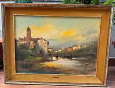 LUCIO CARGNEL (1903 - 1998) - GRANDE DIPINTO OLIO SU TELA (65 x 85) - PAESAGGIO