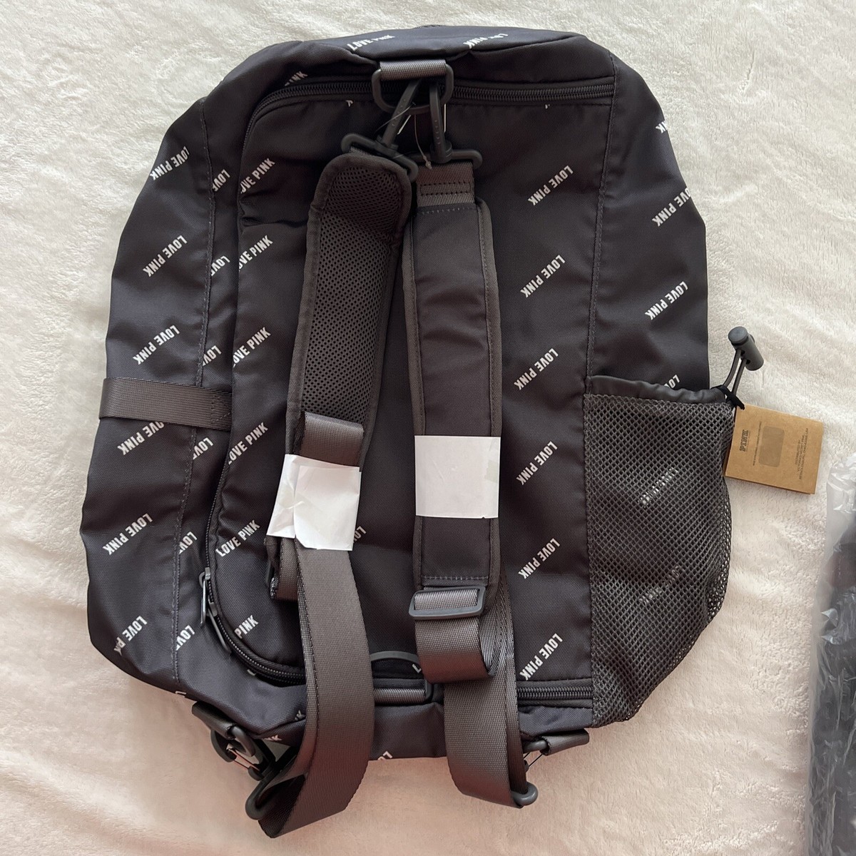 Convertible Campus Duffel Backpack Love Pink By Victorias Secret Black Durable & Victoria Secret CONVERTIBLE Duffle bag Backpack Charcoal  main image 3