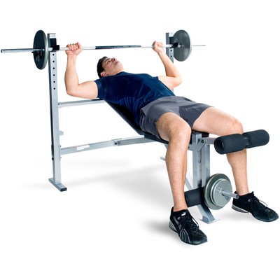 Weight Bench Press Weightlifting Exercise Workout Fitness Leg