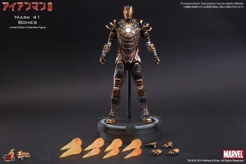 HOT TOYS Mms251 1/6 Iron Man 3 Mark 41 BONES Tony Stark Action Figure BRAND NEW - Picture 3 of 5