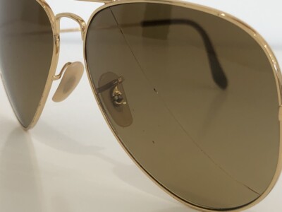 Ray Ban RB 3025 001/M2 Aviator Large Metal Gold Sunglasses  display picture 2