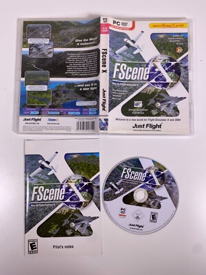 FScene X Microsoft Flight Simulator Sim X PC Erweiterung - Komplett - Sehr guter Zustand