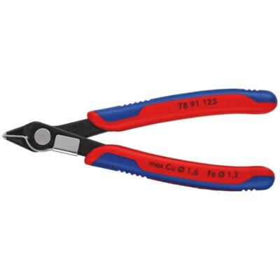 KNIPEX 78 91 125 Electronic Super Knips brüniert mit 2-K Griffhüllen 125 mm